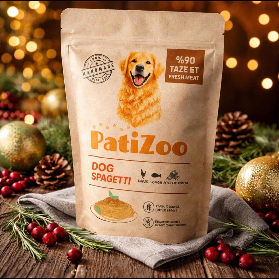 Dog Spagetti %90 Taze Etli Köpek Ödül Maması 50g – Yumuşak Eğitim Ödülü – Premium Doğal İçerik