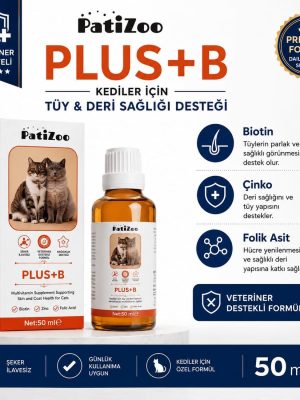 Patizoo Plus B Kedi Tüy Sağlığı Damlası 50 ml – Tüy Dökülmesini Azaltmaya Yardımcı Bakım Desteği